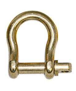 10-St-Packung Messingschäkel geschweift 4mm 10-St-Packung Messingschäkel geschweift 4mm