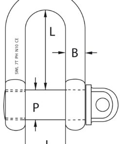 Edelstahlschäkel hochfest -SWL 18t- Form C Edelstahlschäkel hochfest -SWL 18t- Form C