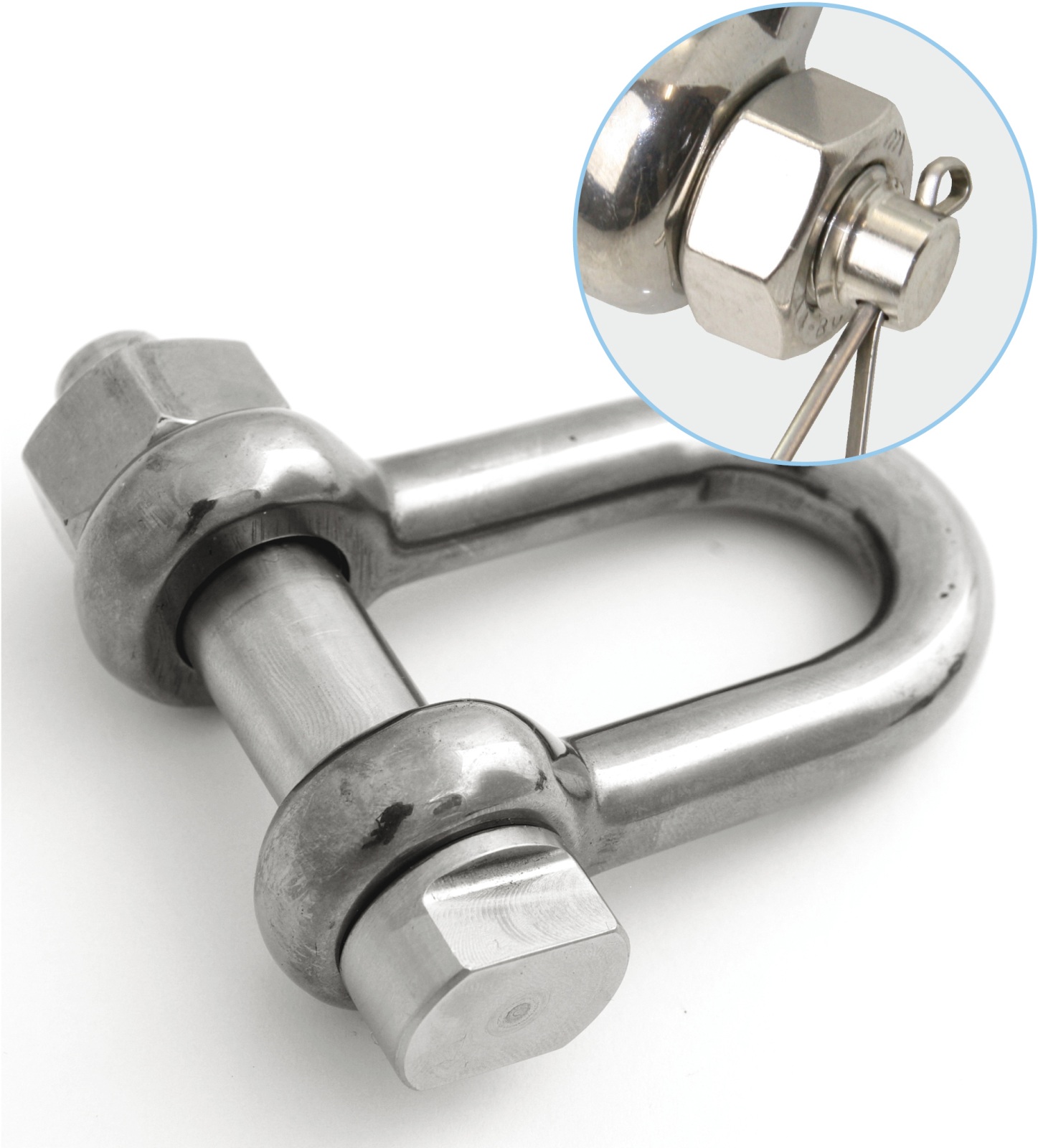 Edelstahlschäkel hochfest -SWL 3t- Form A Edelstahlschäkel hochfest -SWL 3t- Form A