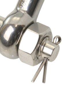 PETERSEN D-Schäkel mit Mutter und Splint A4L Pin 12mm, WLL1250kg