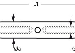 Hülse für Wantenspanner M5 AISI316