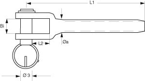 Augterminal AISI316 2.5mm "Starboot" Augterminal AISI316 2.5mm "Starboot"