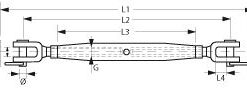 Wantenspanner M10 Gabel/Gabel EXTRA WEIT Bol.9.5mm Wantenspanner M10 Gabel/Gabel EXTRA WEIT Bol.9.5mm
