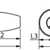 Schraubterminal mit Auge "Konus" für 6mm