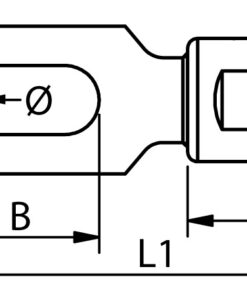 Schraubterminal mit Gabel "Konus" für 6mm