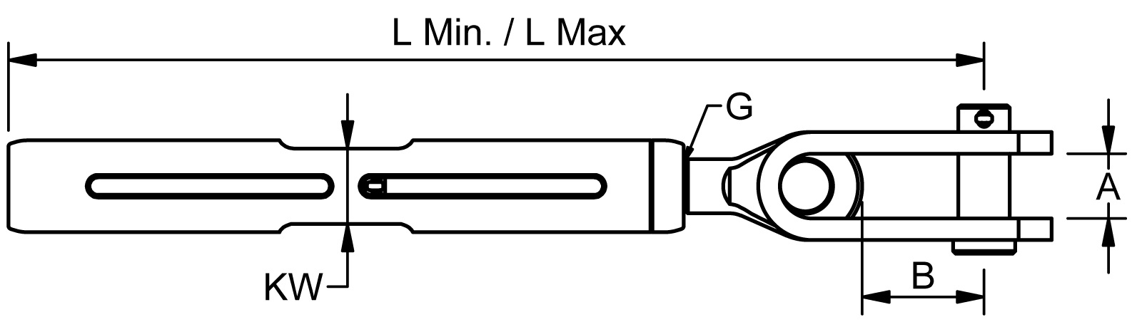 BLUE WAVE Spannhülse Apex UNF mit Toggle Links A4/Brnz 3/4', Pin 19mm BLUE WAVE Spannhülse Apex UNF mit Toggle Links A4/Brnz 3/4', Pin 19mm