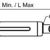 BLUE WAVE Spannhülse Apex UNF mit Toggle Links A4/Brnz 3/8', Pin 9,5mm