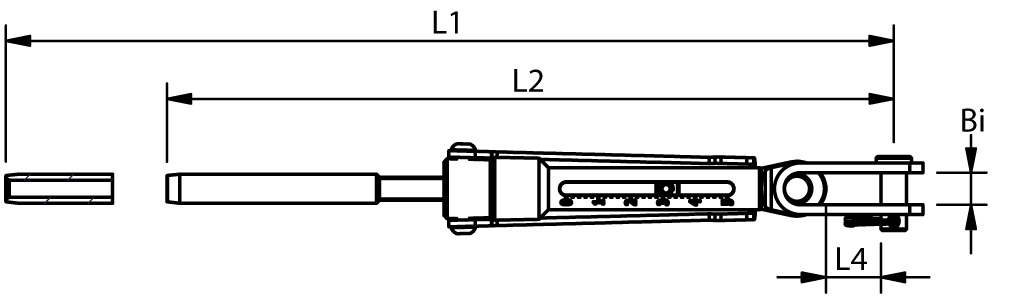Wantenspanner "QRT" AISI316 für 4mm Seil Wantenspanner "QRT" AISI316 für 4mm Seil