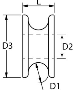 Rundkausche AISI316 für 6mm Seil