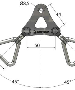 Sonnenschutzbefestigung für 40mm Gurtband Sonnenschutzbefestigung für 40mm Gurtband