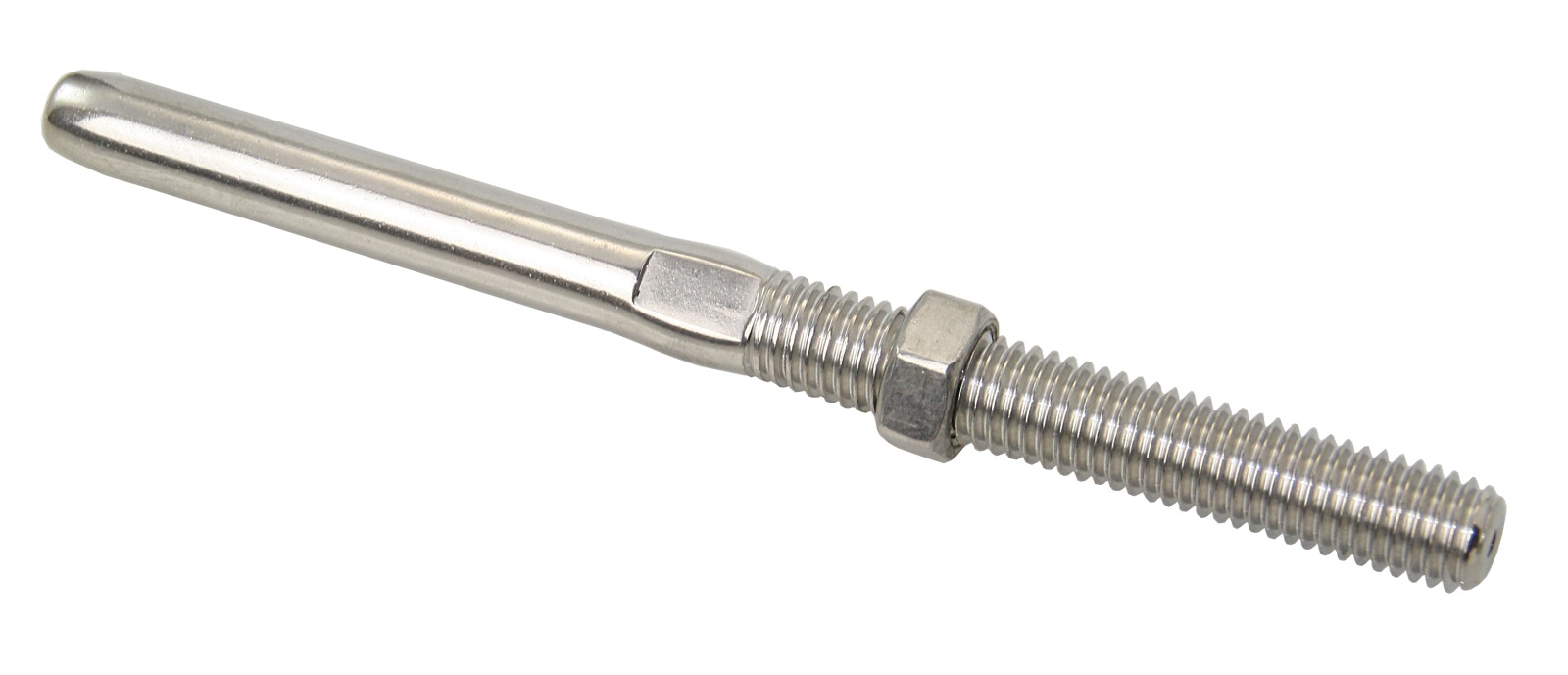 Gewindeterminal M5 links 2.5mmØ AISI316 Gewindeterminal M5 links 2.5mmØ AISI316
