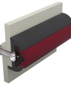 Vinyl Scheuerleiste, dunkelgrau, POLY 35 x 28 mm, exkl. Einlage - Länge 20 Meter - Preis pro Meter