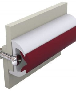 Vinyl Scheuerleiste, weiß, POLY 40 x 31 mm, exkl. Einlage - Länge 20 Meter - Preis pro Meter