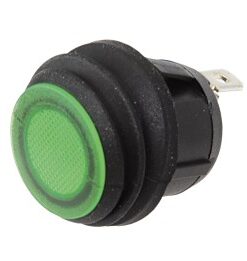Wippschalter rund 12V rote LED Wippschalter rund 12V rote LED