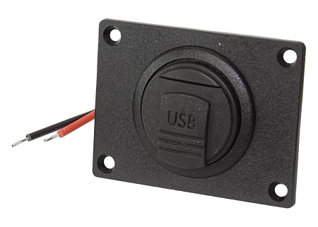 PRO CAR USB-A Einbau-Doppelsteckdose mit Kappe rund 12/24V 2x2,5A SB-Pack PRO CAR USB-A Einbau-Doppelsteckdose mit Kappe rund 12/24V 2x2,5A SB-Pack