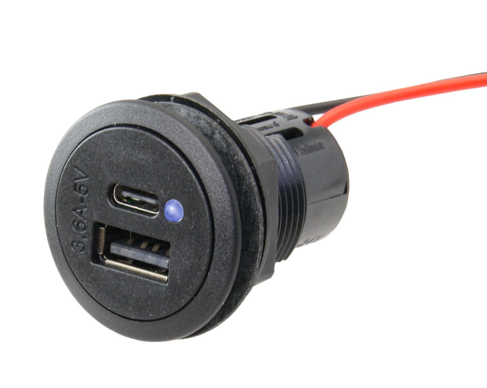 USB-C/A Doppelsteckdose ohne LED USB-C/A Doppelsteckdose ohne LED