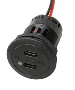 PRO CAR USB-C Einbau-Steckdose, rund 12/24V 3A 36mm, mit LED SB-Pack PRO CAR USB-C Einbau-Steckdose, rund 12/24V 3A 36mm, mit LED SB-Pack