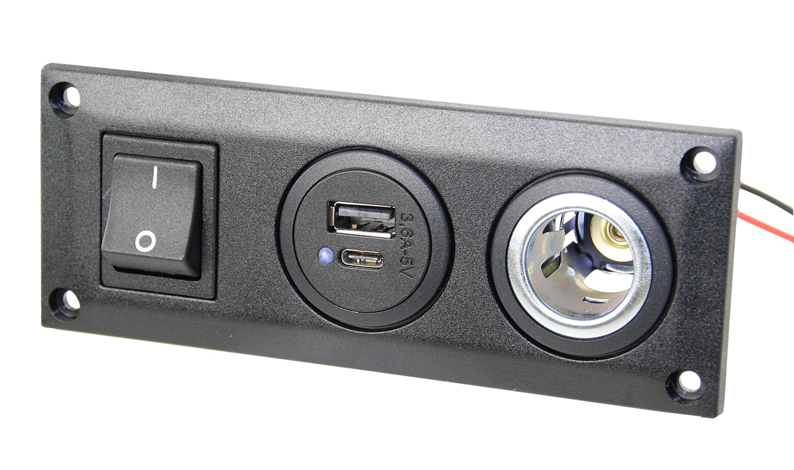 Einbau-Dreifachrahmen für Power-/USB-Steckdose Einbau-Dreifachrahmen für Power-/USB-Steckdose
