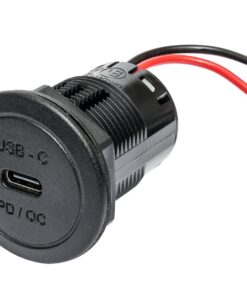 PRO CAR USB-C Einbau-Doppelsteckdose PD/QC, rund 12/24V 2x3A 36mm, LED SB-P PRO CAR USB-C Einbau-Doppelsteckdose PD/QC, rund 12/24V 2x3A 36mm, LED SB-P