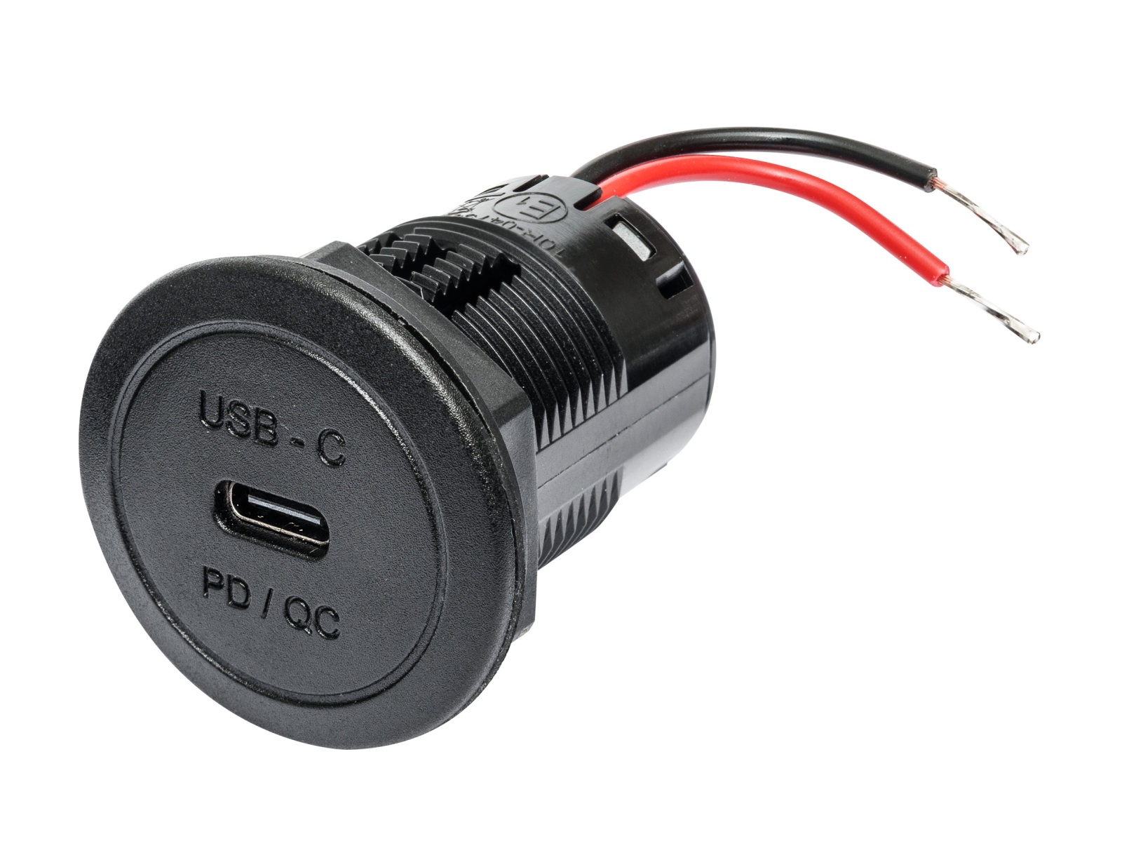 PRO CAR USB-C Einbau-Doppelsteckdose PD/QC, rund 12/24V 2x3A 36mm, LED SB-P PRO CAR USB-C Einbau-Doppelsteckdose PD/QC, rund 12/24V 2x3A 36mm, LED SB-P