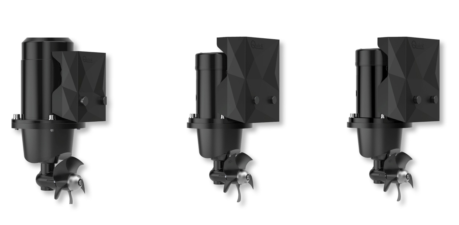 QUICK Seitenstrahlruder-Set BTQ140-40 12V 140mm 40kg Joystick Kabel Tunnel QUICK Seitenstrahlruder-Set BTQ140-40 12V 140mm 40kg Joystick Kabel Tunnel