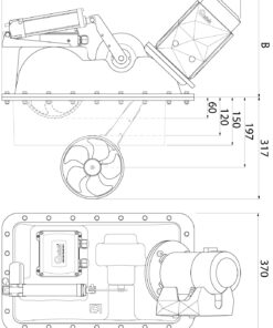 Bugschraube auskl. 4.3kw 12v 85kp Schub Bugschraube auskl. 4.3kw 12v 85kp Schub