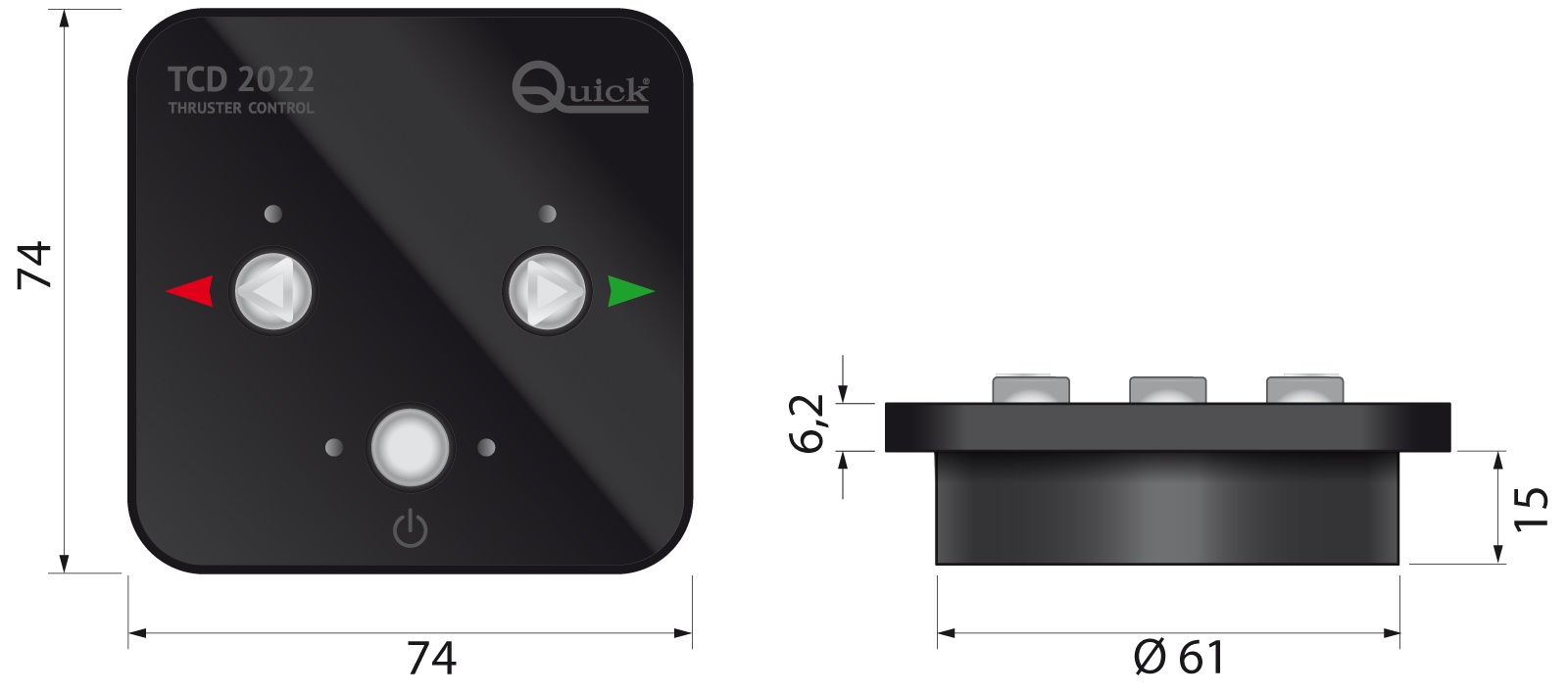 Joysticksteuerung für Bugstahlruder Joysticksteuerung für Bugstahlruder