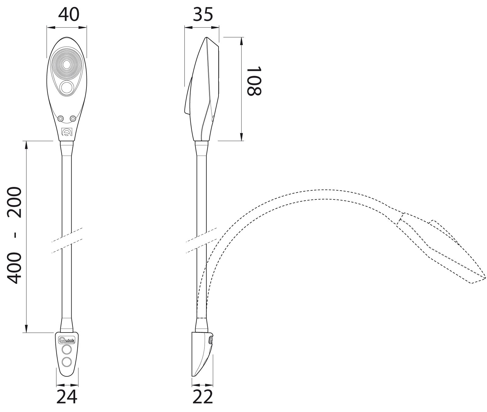 SHARK 50 LED 400mm Schwanenhals SHARK 50 LED 400mm Schwanenhals