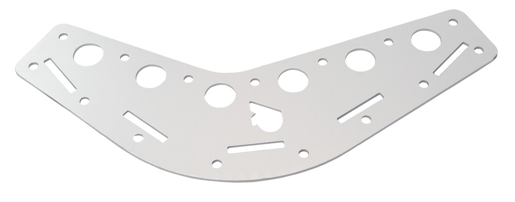 RUTGERSON Schothorn-Brett 220x45x2mm silber elox. RUTGERSON Schothorn-Brett 220x45x2mm silber elox.