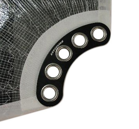 RUTGERSON Schothornbrett QFI Alu 183x45x3mm schwarz RUTGERSON Schothornbrett QFI Alu 183x45x3mm schwarz