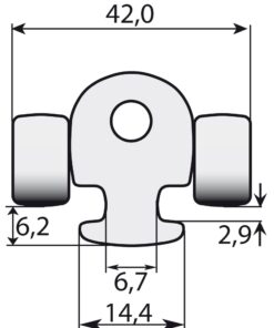 Lattenrutscher (Zwischenrutscher) Typ D Lattenrutscher (Zwischenrutscher) Typ D
