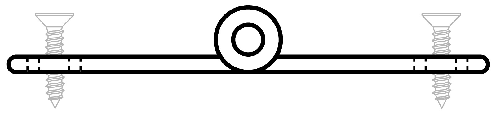 Edelstahl-Scharnier 100 x 25mm Edelstahl-Scharnier 100 x 25mm