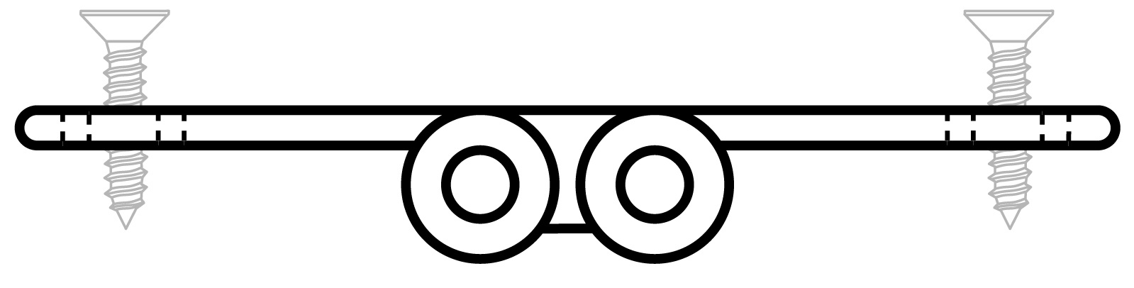 Tisch-Scharnier AISI316 80x30mm Tisch-Scharnier AISI316 80x30mm