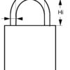 ABUS MARINE Hangschloss 30mm KS-Mantel+Mess.Bügel
