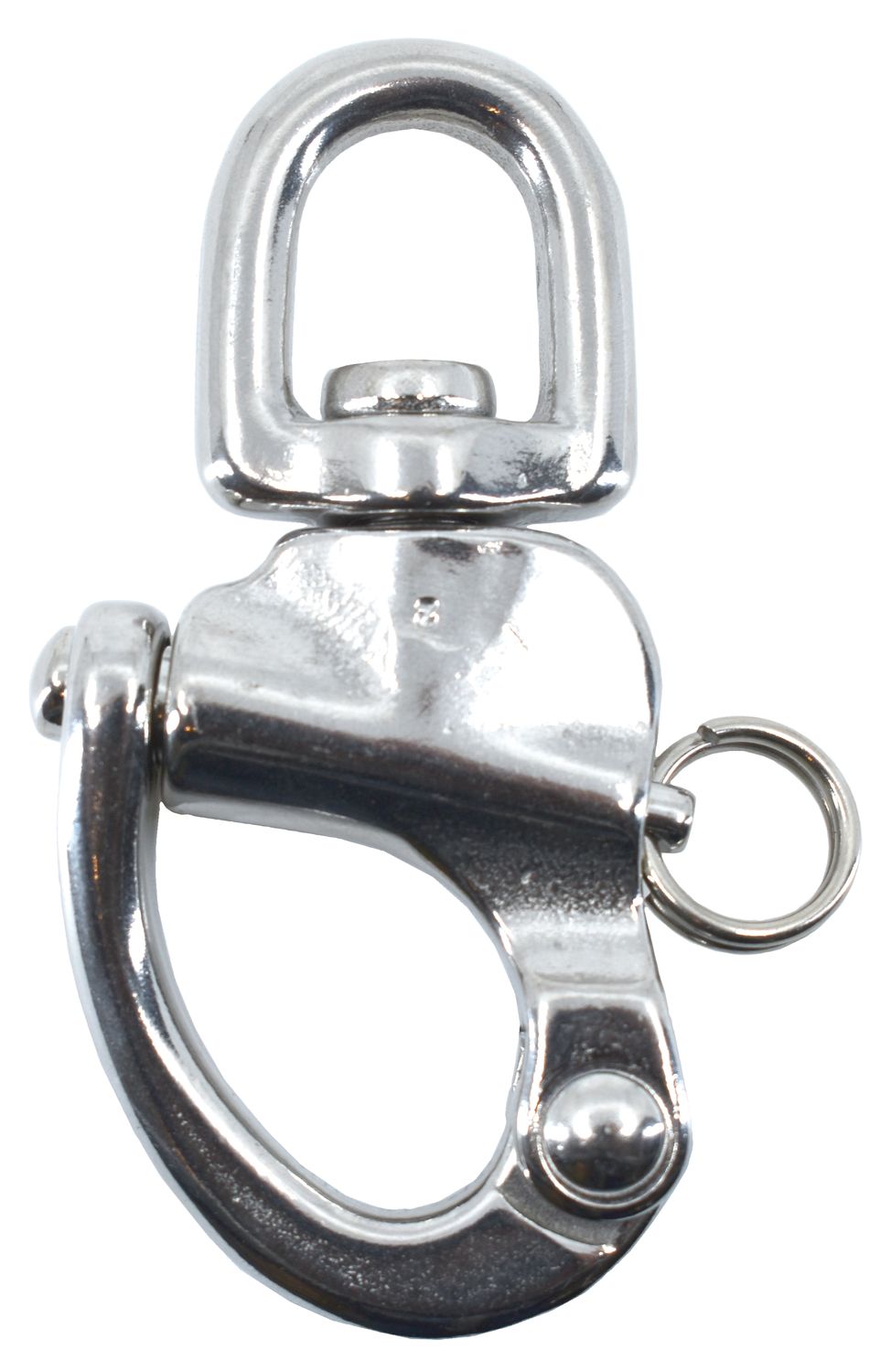 Seldén-Schnappschäkel mit Wirbel Seldén-Schnappschäkel mit Wirbel