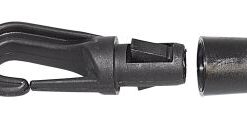Kunststoffhaken f.4mm SCHWARZ (10-Stück-Pack) Kunststoffhaken f.4mm SCHWARZ (10-Stück-Pack)