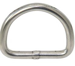 D-Ring Edelstahl AISI316 3mm x 30mm VP=10 Stück D-Ring Edelstahl AISI316 3mm x 30mm VP=10 Stück