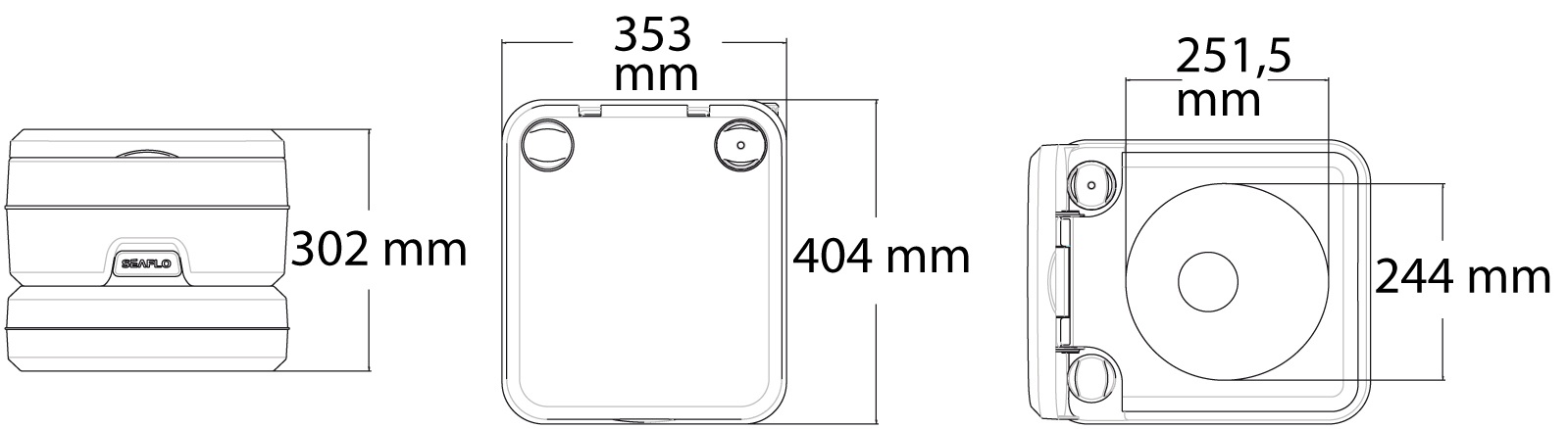Portable Toilet 10L grau Portable Toilet 10L grau