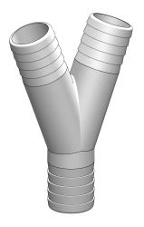 Y-Schlauchverb. Durchm.16mm Länge 67mm POM(VP=5St) Y-Schlauchverb. Durchm.16mm Länge 67mm POM(VP=5St)