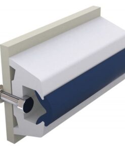 Vinyl Scheuerleiste, weiß, TRAP 60 x 38 mm, exkl. Einlage - Länge 20 Meter - Preis pro Meter