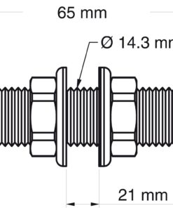 Schottverschraubung f.Hydraulikschlauch 3/4" Schottverschraubung f.Hydraulikschlauch 3/4"