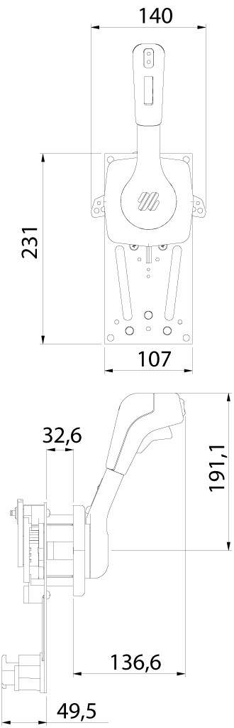 Einhebelschaltung B310B Neutralschalter Einhebelschaltung B310B Neutralschalter