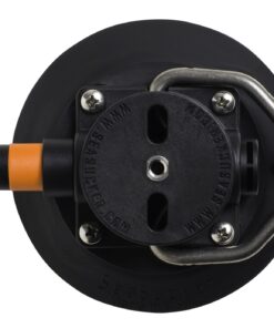 SEASUCKER Vakuum-Saugnapf mit D-Ring 110mm, flache Form, schwarz SEASUCKER Vakuum-Saugnapf mit D-Ring 110mm, flache Form, schwarz