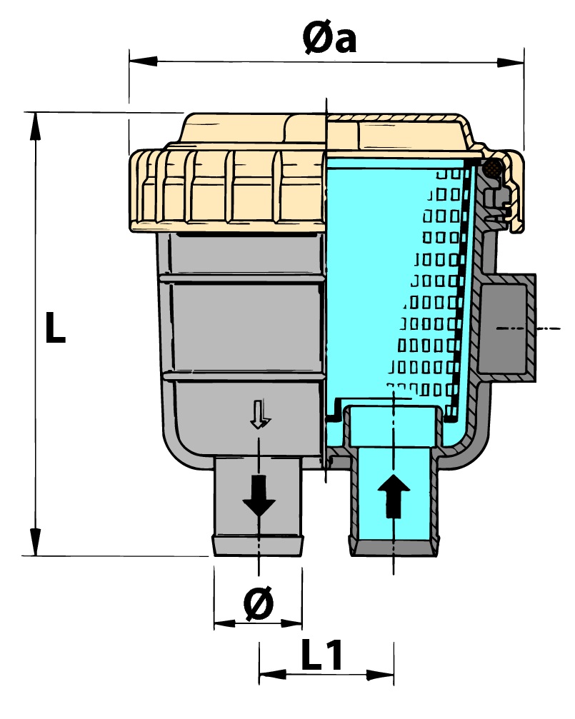 Kühlwasserfilter FTR330 32mm Kühlwasserfilter FTR330 32mm