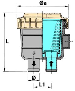 Kühlwasserfilter FTR330 25mm Kühlwasserfilter FTR330 25mm