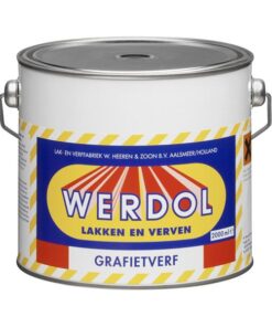 WERDOL Glanzgrafitfarbe anthrazitgrau 4 L WERDOL Graphitfarbe Dunkelgrau dunkelgrau 2 L